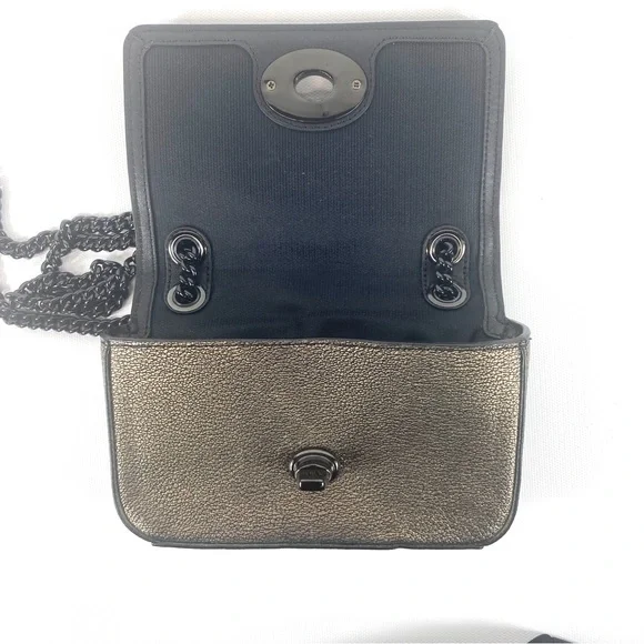 COACH Mini Chain Convertible Crossbody gold metallic - Picture 9 of 12